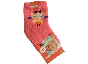 Thermo bavlněné ponožky dívčí 0-12 měsíců