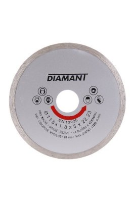 Kotouč diamantový DIAMANT 115x1.8x22.2mm plný