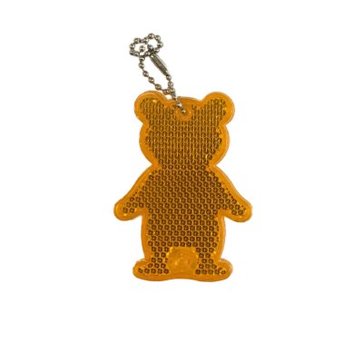 Reflexní přívěsek bezpečnostní Medvěd oranžový