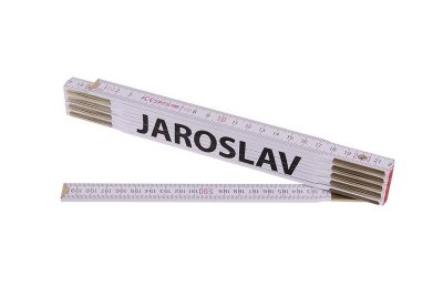 Metr skládací 2m JAROSLAV (PROFI,bílý,dřevo)