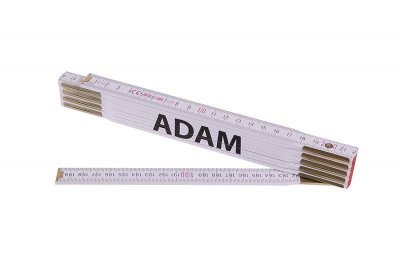 Metr skládací 2m ADAM (PROFI,bílý,dřevo)