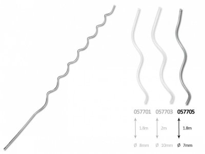 Podpěra rajčat - spirála 7x1800 ZN  "AKČNÍ CENA BEZ SLEVY"