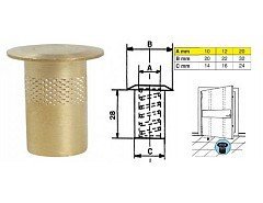 Protikus k zástrči D12 s prachovkou F1-475012 (032103 Nikl)