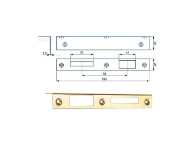 Protiplech Žlutý zinek 1/1 ''L'' (50ks)