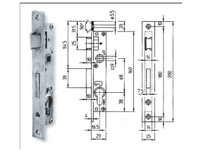 Titan 822/25/9 rozteč 68mm střelka ''P''