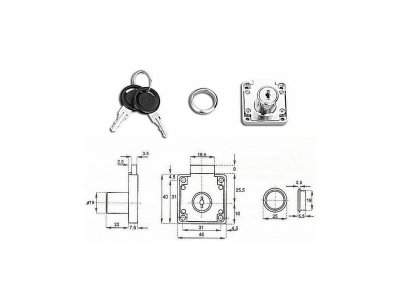 Zámek SISO zásuv.CL-X 850 Ni Z10 14.01.052-2