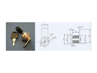 AVES 103-16 Cr zámek lamel.90st (036030)