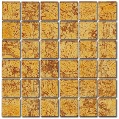 Mozaika ASB100 skleněná oranžová 29,7x29,7cm sklo