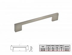 VANESA 192mm úchytka NI-broušený