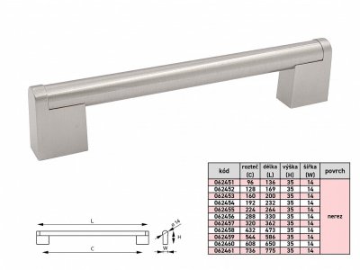 ALENA I úchytka 14/320(361) NEREZ