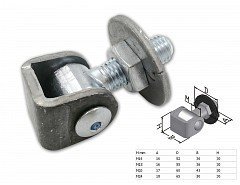 Závěs seřizovací podložka/matice M18 nosnost 40kg