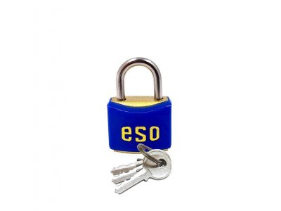 Visací zámek modrý 40mm 6/23 3kl."AKČNÍ CENA BEZ SLEVY"