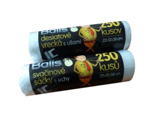 Taška HDPE 3 kg na roli 5 mic 22 x 12 x 38 cm - 250ks