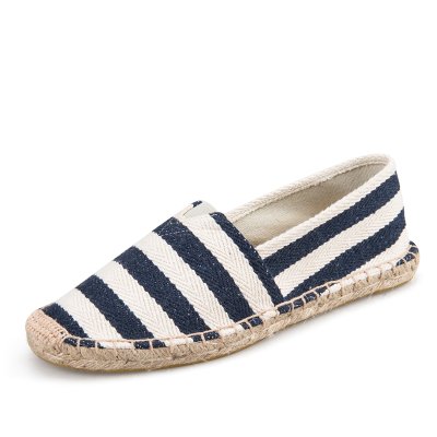 Espadrilky textilní boty Blue Stripes - modro bílá