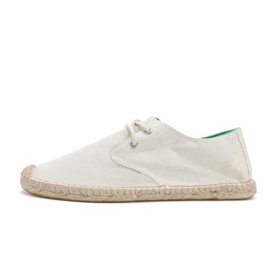 Espadrilky textilní boty White sand - bílé