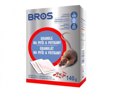 NG 5597 Rodenticid BROS granule na myši a potkany 7x20g 65x130x180