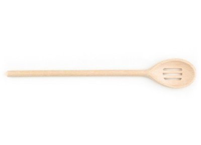 KOLIMAX Dřevěné výrobky Oválná vařečka s otvory dlouhá 35 cm