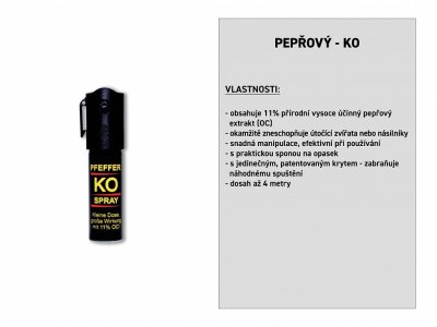 Pepřový KO sprej 15 ml, BALLISTOL 24423