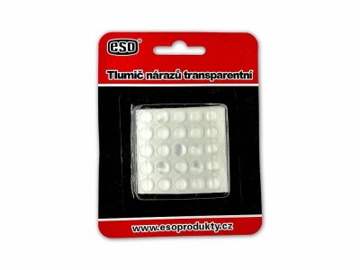 Tlumič nárazů čočka průměr 8x2,5mm TRANSPARENT (blistr 50ks) ESO