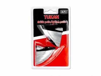 TUKAN "M" 54mm CHROM v54, š54 (2ks v bli),nosnost 8kg/ks,síla materíálu 22