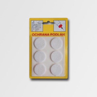 Filcová ochrana samolepící | 109B - bílá 26x3 mm