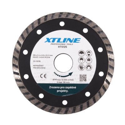 XTLINE Kotouč diamantový turbo | 115x2,2x22,2 mm