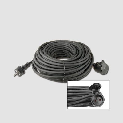 EMOS Prodlužovací gumový kabel | 1 zásuvka, 230 V / 20 m (1,5 mm²)