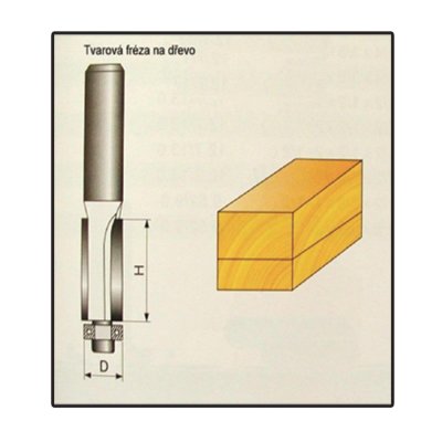 STAVTOOL Tvarová fréza do dřeva, stopka 8 mm | 10x68 mm