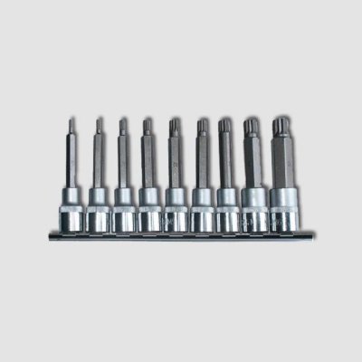 RICHMANN Sada nástavců XZN 1/2" 9 dílů | M4-M16, 100 mm