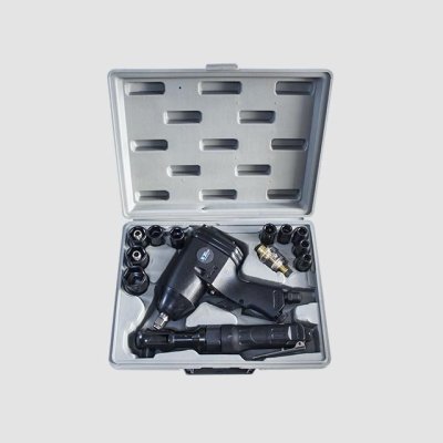 XTLINE Pneumatický utahovák + ráčna | 310 Nm, 1/2", 17 dílů