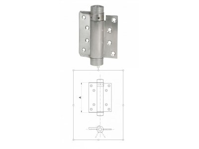 Pružinový závěs s jednou pružinou 29/75 Ni  F1-102029N max 15kg/1 pár