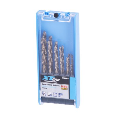 XTLINE Sada vrtáků do kovu cobalt HSS-Co 5, 13 dílů | 1,5-6,5 mm, plastový obal