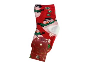 Thermo bavlněné ponožky chlapecké i dívčí 0-12 měsíců vánoční