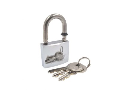 Visací zámek CHROM 40 mm 3kl. THEMA "AKČNÍ CENA BEZ SLEVY"