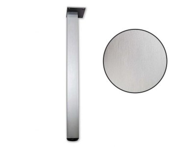 Noha stolová hranatá s regulací 60x60x710 BROUŠENÝ Al "AKČNÍ CENA BEZ SLEVY"