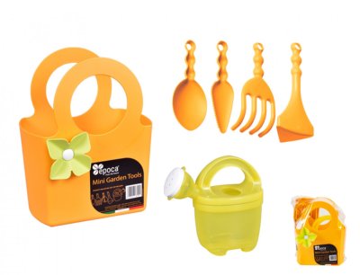 NG 00599or Set zahradnický MINI GARDEN taška + konvička + ruční nářadí 120x150x200