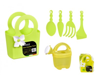 NG 00599sz Set zahradnický MINI GARDEN taška + konvička + ruční nářadí 120x150x200