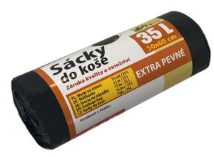 LDPE sáčky do koše 35L - 50 x 60 cm - 15ks Extra silné