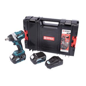 XTLINE Aku rázový utahovák na 1/2" hlavice bezuhlíkový 18 V + 2 baterie 5.0 Ah + nabíječka 3.5 A + box