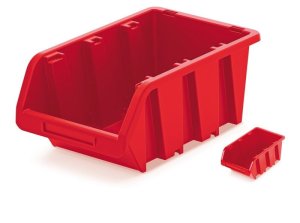 Plastový úložný box TRUCK 490x298x210 červený