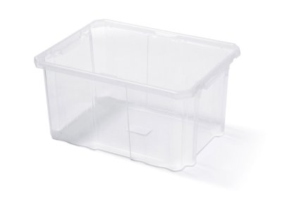 Plastový box úložný CARGOBOX 600x400x265 - barva: transparentní