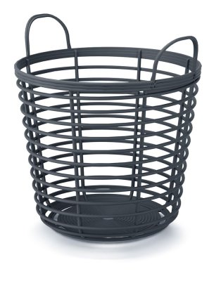 Koš ZANZI BASCET s uchy 37,4 cm - barva: antracit