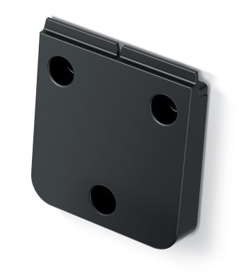 Nástěnný věšák z řady SYSTEMA - barva: recyklovaná černá