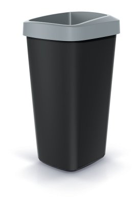 Odpadkový koš COMPACTA Q DROP  - objem: 25 l, barva: světle šedá