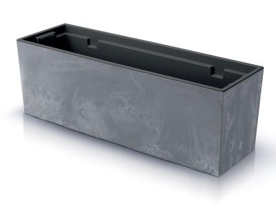 Truhlík URBI CASE BETON EFFECT s vkladem 77 cm - barva: marengo