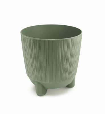 Květináč s nožičkami RYFO N 16,8 cm - barva: zemitě zelená