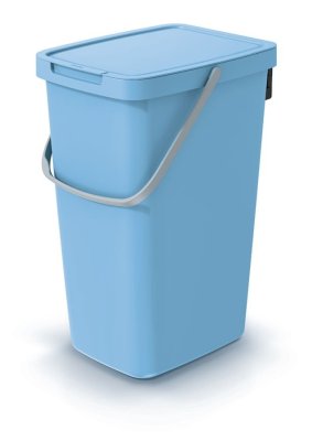 Odpadkový koš SYSTEMA Q COLLECT - objem: 20 l, barva: světle modrá
