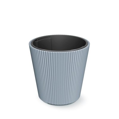 Květináč MILLY s vkladem 39 cm - barva: světle šedá