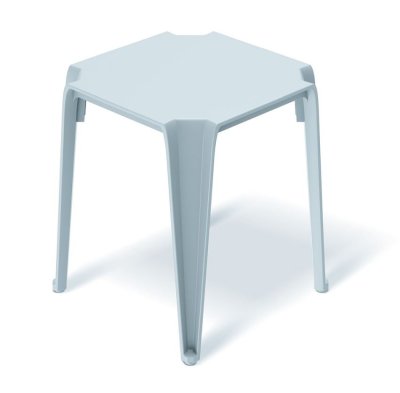 Odkladácí stůl LOTTIE 396x396x465 - barva: světle šedá