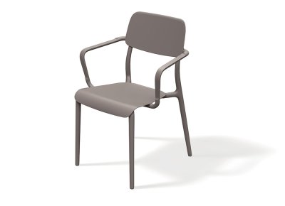 Židle s područkami RIMO 570x555x840 - barva: zemitě hnedá